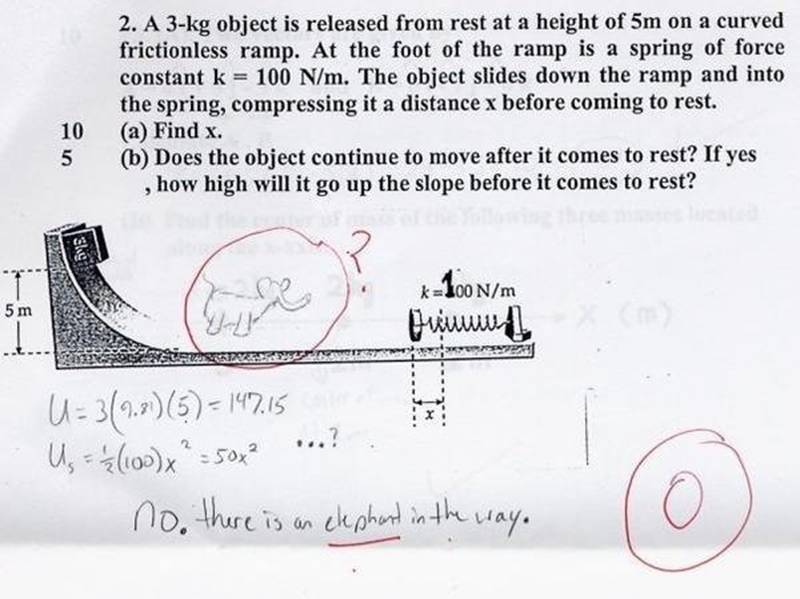 Funny Exam Answers Sheets