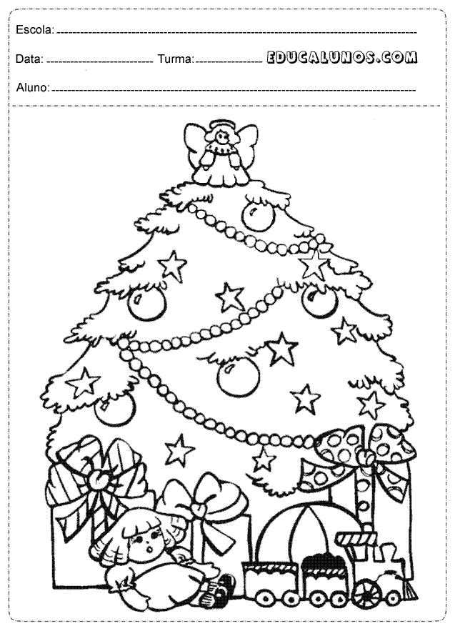 Arvore para colorir completo