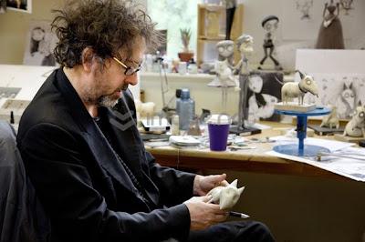 Tim Burton en pleno proyecto