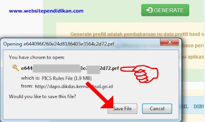 Save File Prefill Dapodikdas