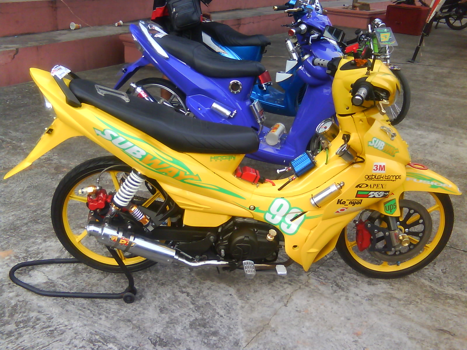 Koleksi 99 Modifikasi Motor Jupiter Z Warna Biru Putih Terbaik Dan Terupdate Velgy Motor