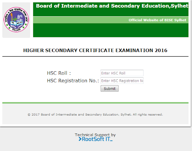 HSC Result Sylhet Board 2020