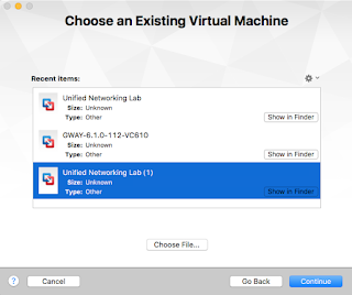 Importing UNetLab ova into VMWare Fusion