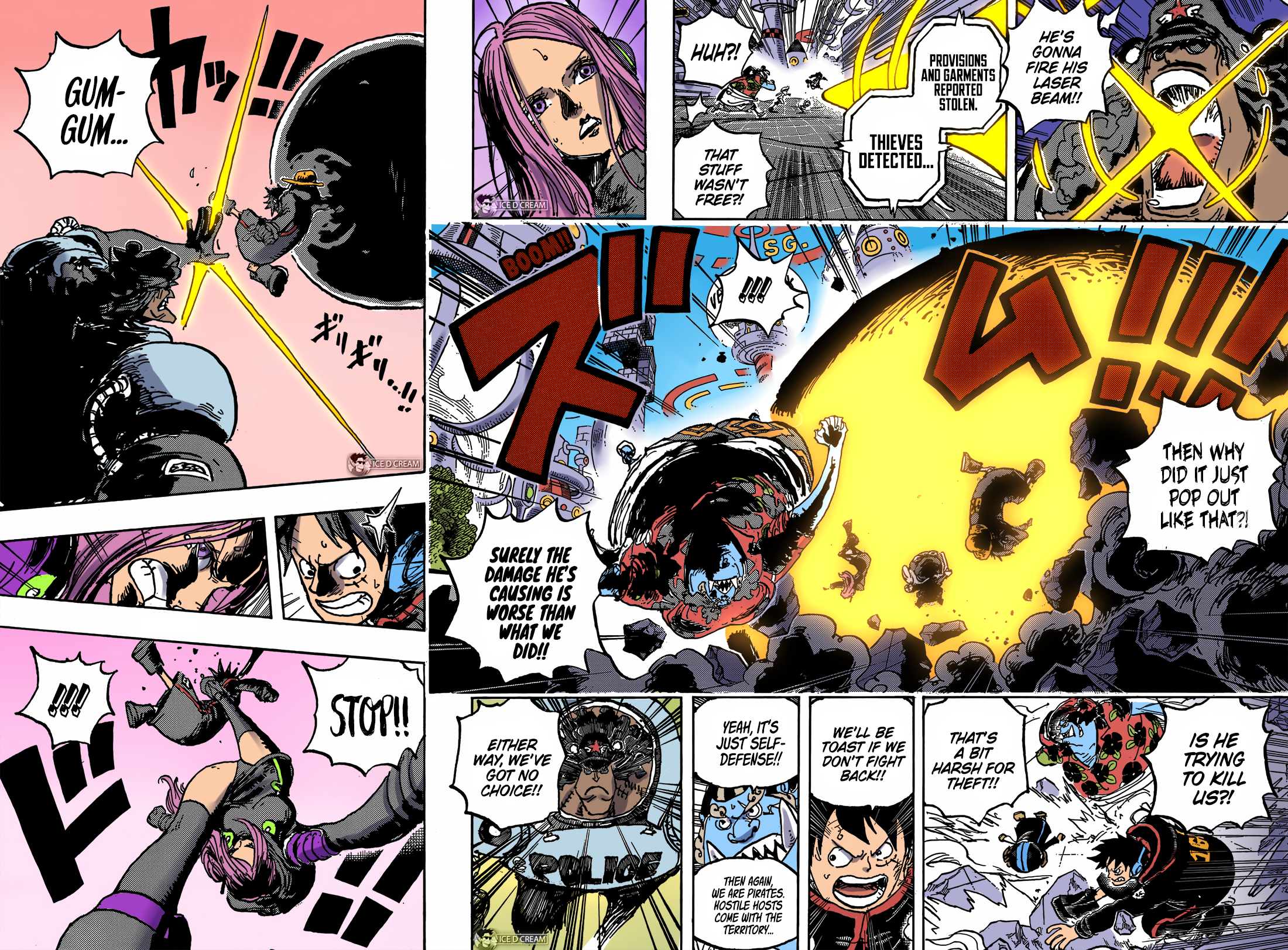 One Piece Chapter 1063 The Only Family I've Got Colored Full