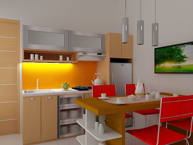 Kitchenset Pelangi Desain Interior dapur minimalis dapur 