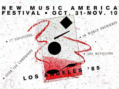 New Music America 1985 - Los Angeles - brochure cover