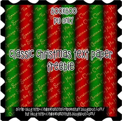 http://hippiedazescrappinstuff.blogspot.com/2009/11/classic-christmas-text-papers-freebie.html