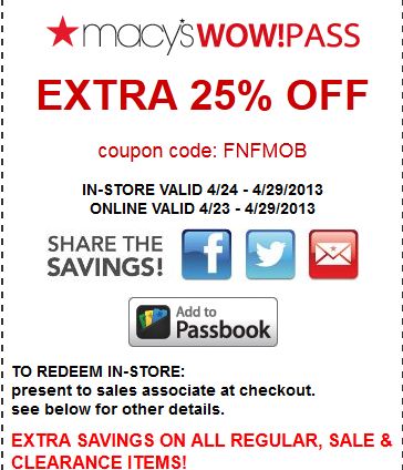 macys coupons