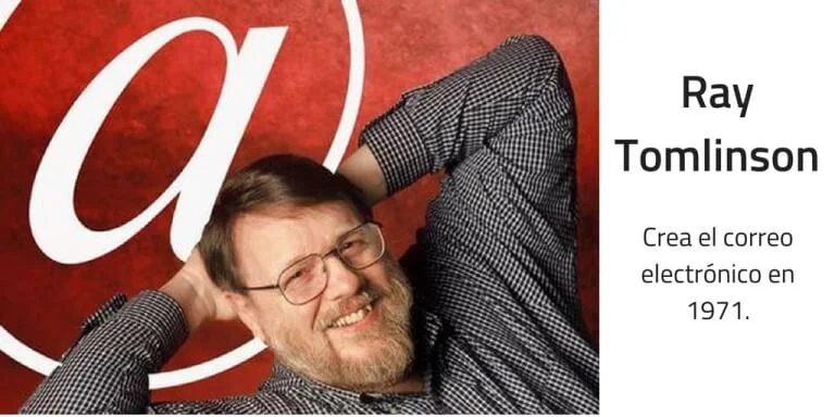 Ray Tomlinson crea el correo electrónico.