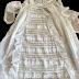 CIRCA 19THC. FINE LAWN CHRISTENING GOWN W/WHITEWORK,VALENCIENNE LACE