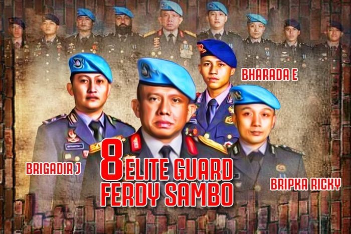 Mengenal 8 'Elite Guard' Keluarga Ferdy Sambo Perwira Tinggi Polri, Termasuk Bripka Ricky dan Brigadir J