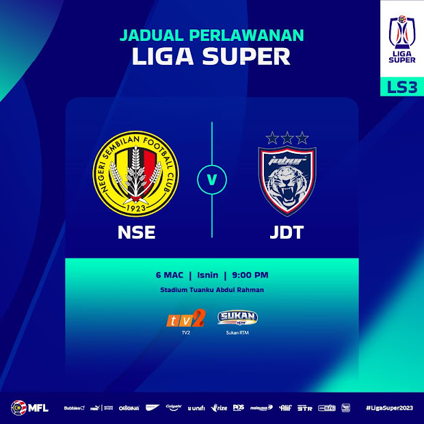 Live Streaming Negeri Sembilan vs JDT 6.3.2023