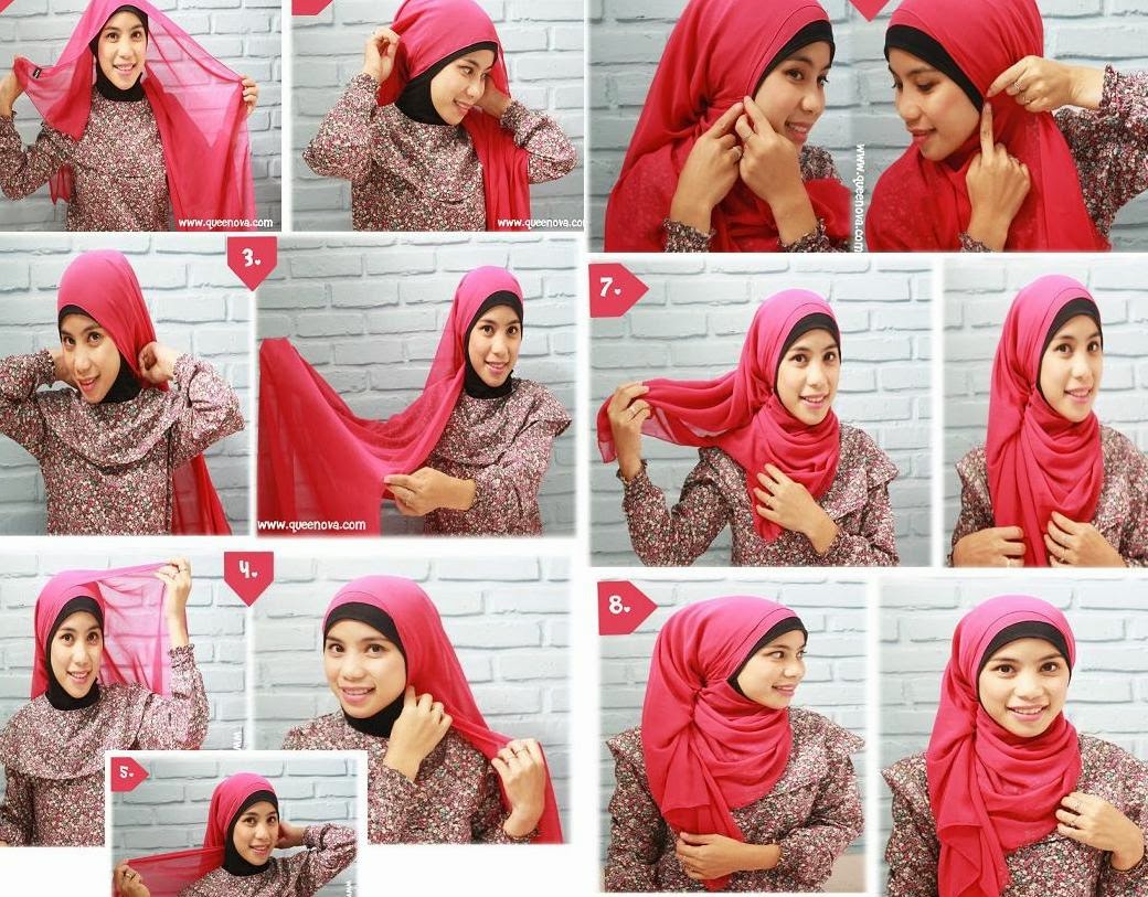 Hijab Tutorial Cara Memakai Jilbab Paris Segi Empat Square Scarf