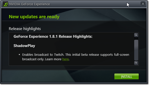 Chronicles Of Nushy Rant Twitch Streaming Finally Comes To Geforce Experience