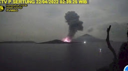    Gunung Anak Krakatau Erupsi, Ketinggian Abu Mencapai 1.500 Meter