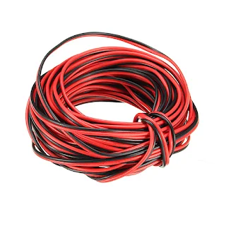 33 ft / 10 meter Insulated Wire 2pin Tinned Copper Cable Electrical Wire For LED Strip Extension, 22AWG hown-store
