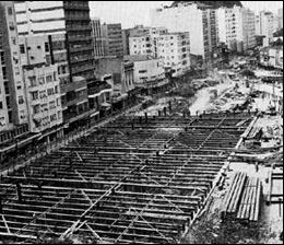 obras estaçao Saens Peña