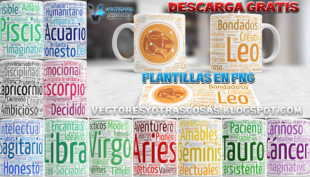 12 Plantillas Zodiacales