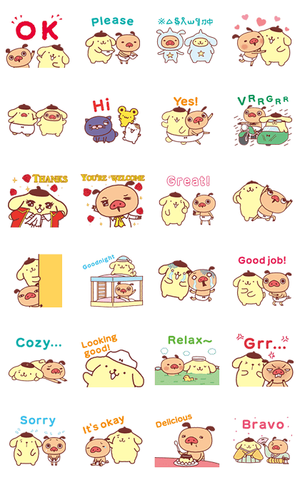 Line 公式スタンプ パンパカパンツ ポムポムプリン アニメ Line 公式スタンプ パンパカパンツ ポムポムプリン アニメ