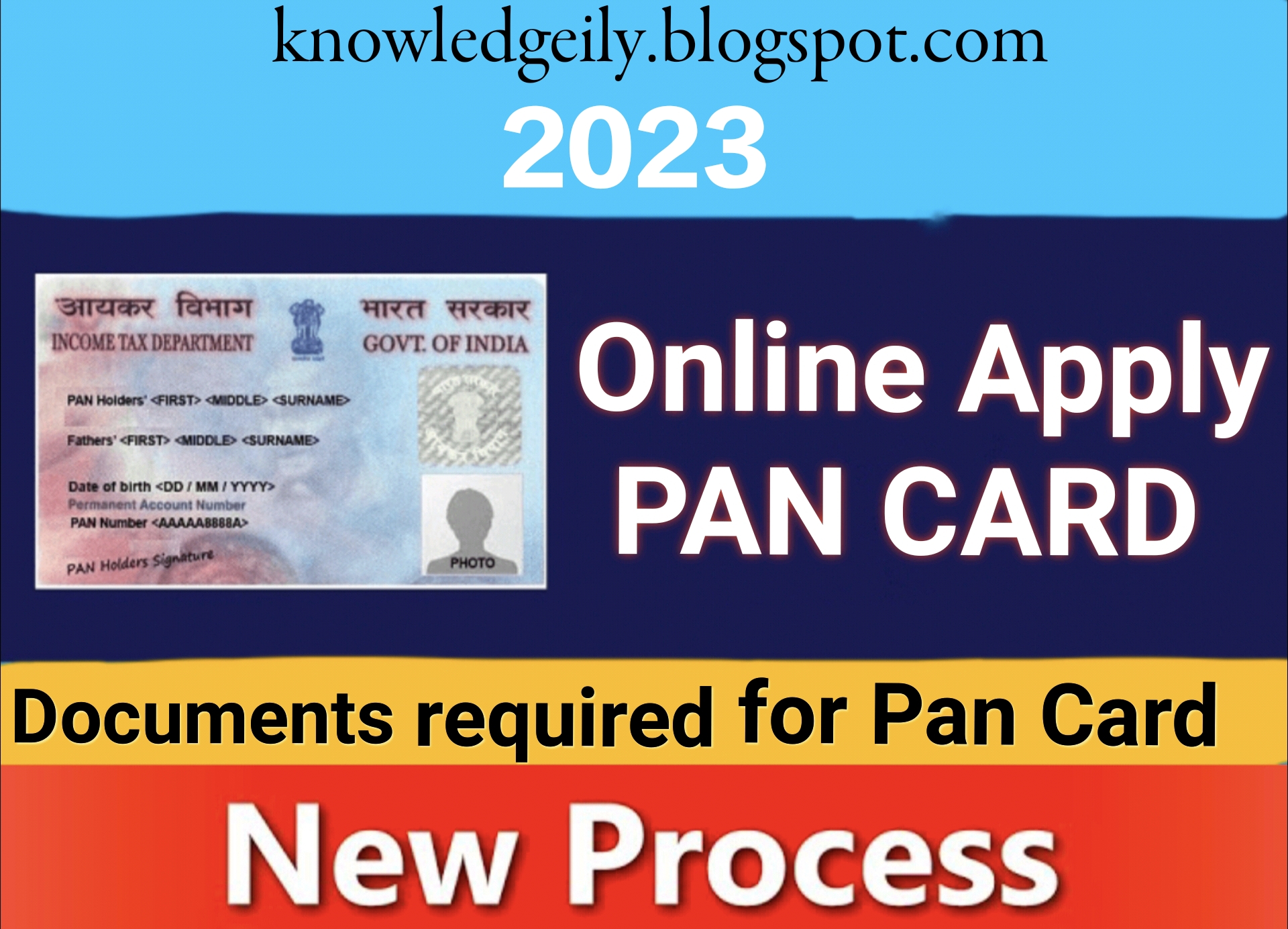 Pan card apply online 2023