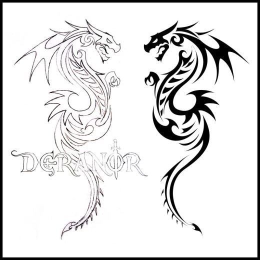 Cool Tribal Dragon Tattoos Design Tribal tattoos is cool ideas for our body