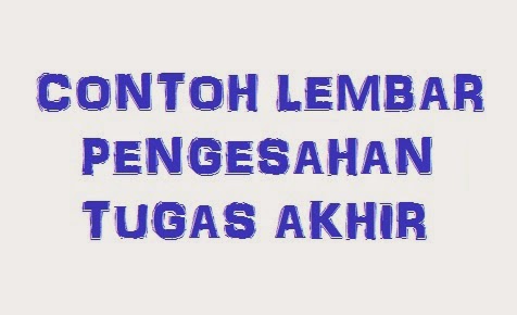 Contoh Lembar Pengesahan Tugas Akhir  Maulana Alfiansyah