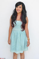 Sahana New cute Telugu Actress in Sky Blue Small Sleeveless Dress ~  Exclusive Galleries 011.jpg