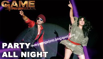 Game..He Plays To Win (Bengali Movie) - Party All Night Bengali Lyrics Sung By Benny Dayal, Neeti Mohan