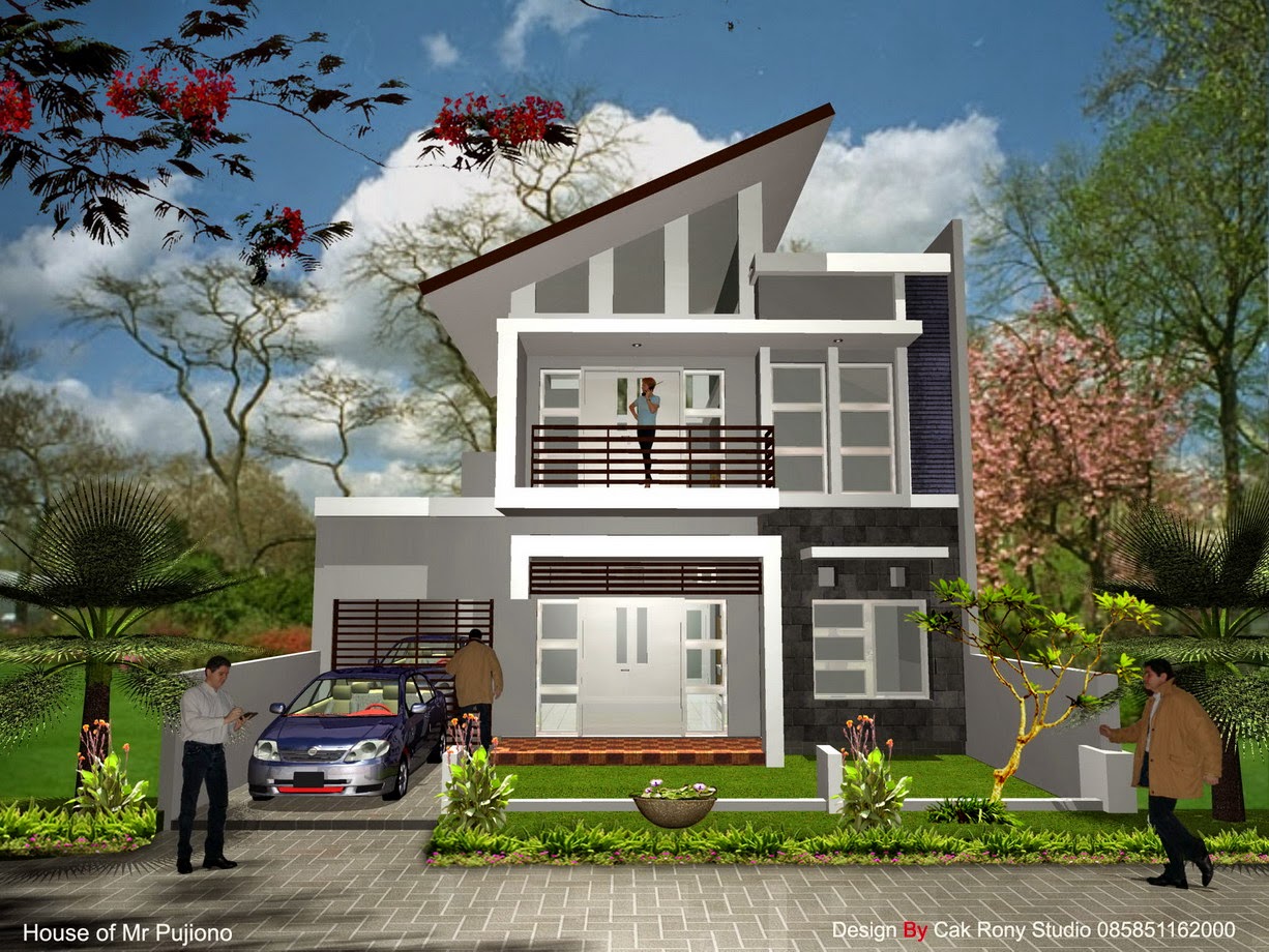 Gambar Rumah Minimalis 1 Setengah Lantai Desain Rumah Minimalis