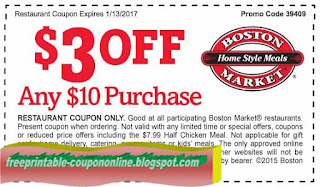 Free Printable Boston Market Coupons