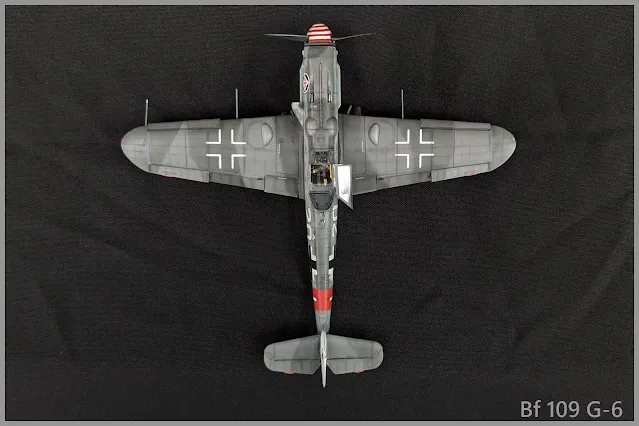 Maquette du Bf 109 G-6 d'Eduard au 1/48.