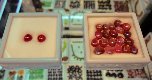 Beauiful ruby cabochons