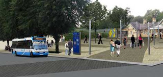 Proposed front of Lisburn Train Station - Lisburn Masterplan