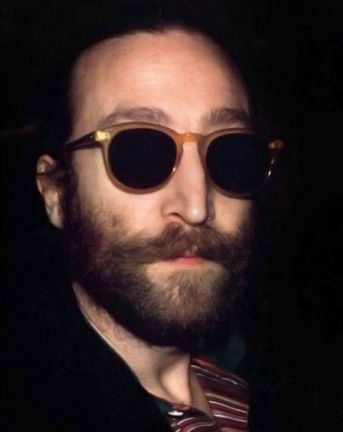 BEATLES MAGAZINE PHOTO : JOHN LENNON (Bearded)