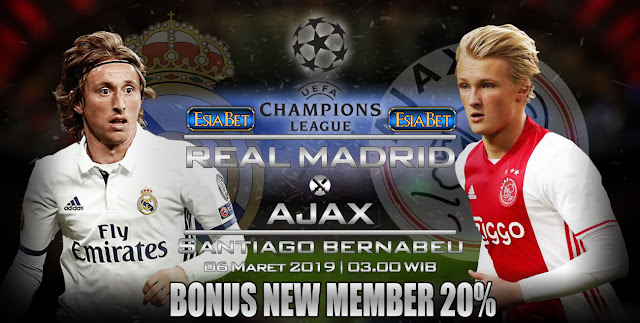 Prediksi Bola Real Madrid vs Ajax 6 Maret 2019