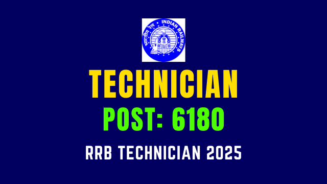 Railway Technician Recruitment 2025: 6180 Vacancies Announced, Apply Online From June 28