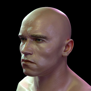 Arnold Schwarzenegger head 3D model