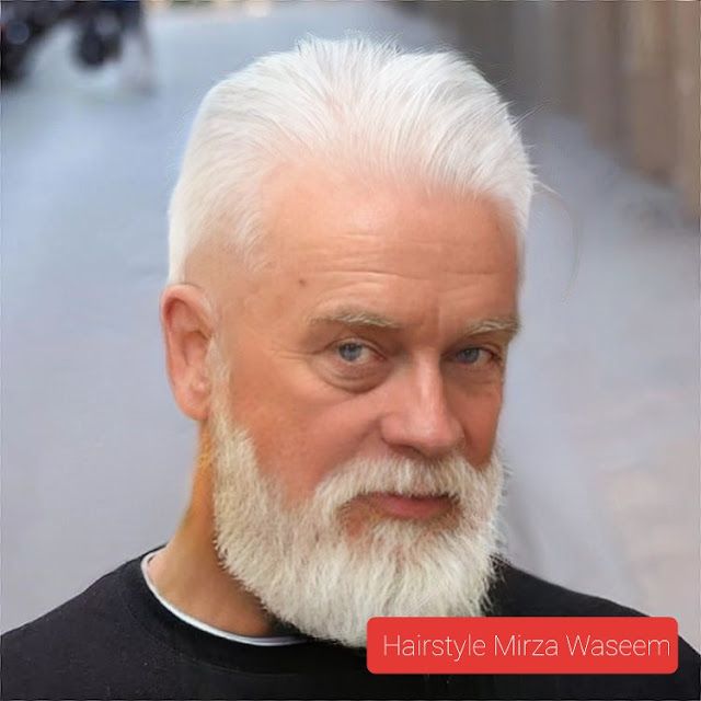 Hair style for men age from 55 to 65