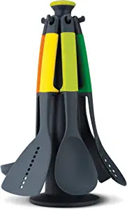 Elevate Carousel Nylon Kitchen Utensil Set with Rotating Storage Stand