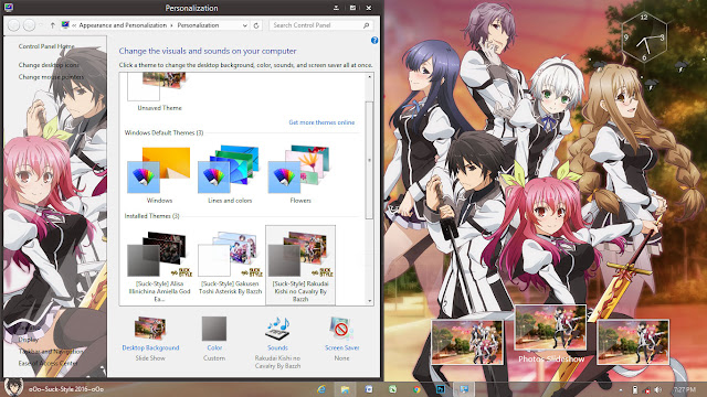 Theme Windows 8.1 and 10 Rakudai Kishi no Cavalry By Bashkara