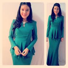 SWEET AND SIMPLE baju  kurung  peplum