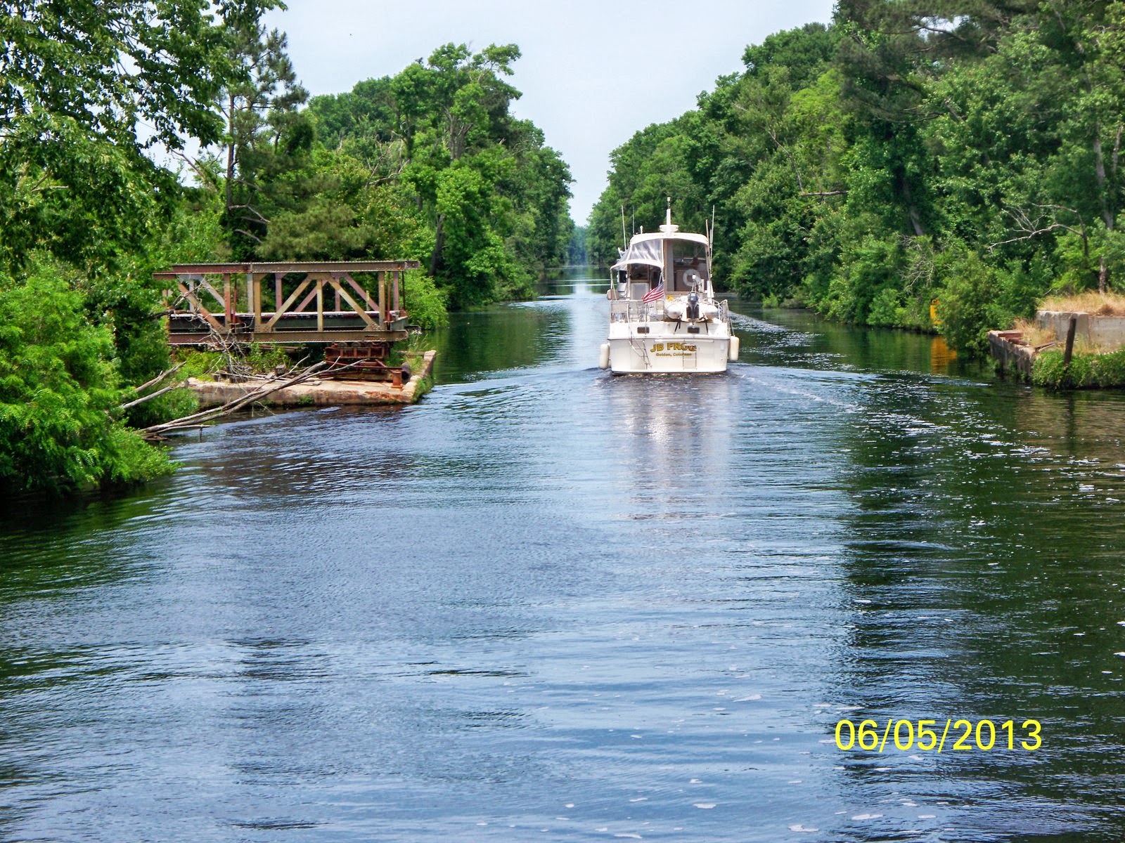 Nanseann: Day 234 June 5 38 mi Elizabeth Dock Dismal Swamp Deep Creek ...