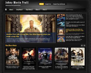 Johny Movie Prett Blogger Template