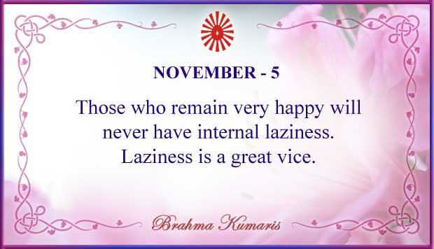 Thought For The Day November 5