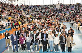  Prefeito Arlei, acompanhado da família, de Secretários e do Vereador Dr. Habib no 24º Congresso da Juventude Católica de Teresópolis