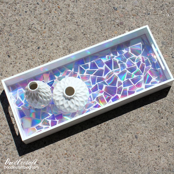 Into The Darkness - Handcrafted Resin Art Serving Tray