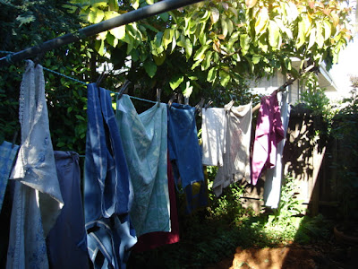 clothes on line, but not online