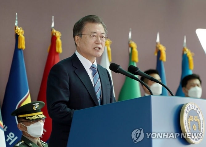 Tổng thống Moon Jae-in phát biểu