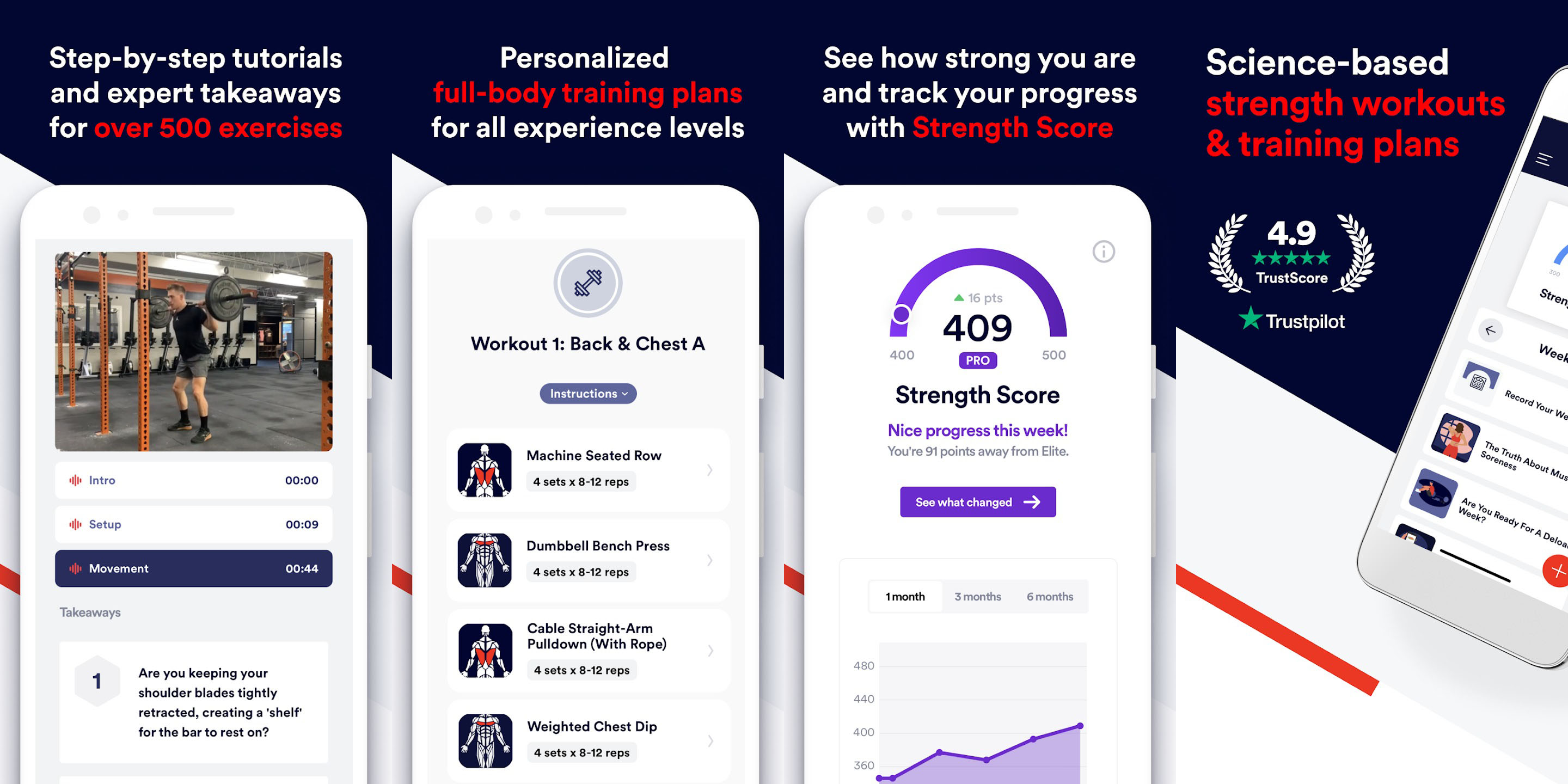 caliber strength training android apps