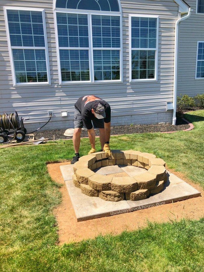 Finishing Fire Pit Ring